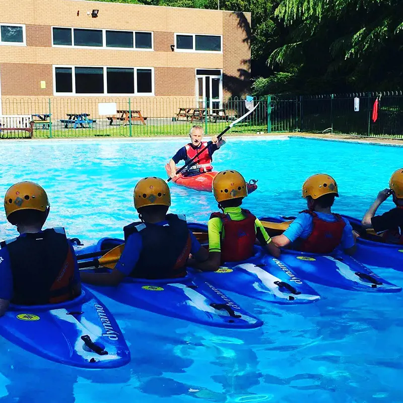 The Ryleys School pool used for kayaking club