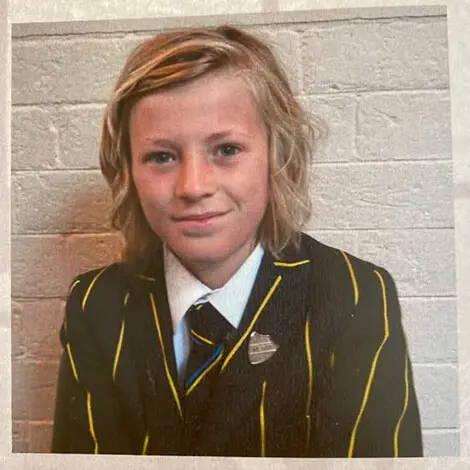 Charlie Savage, Manchester United Central Midfielder and Welsh International, as a child at The Ryleys School, a private school in Cheshire