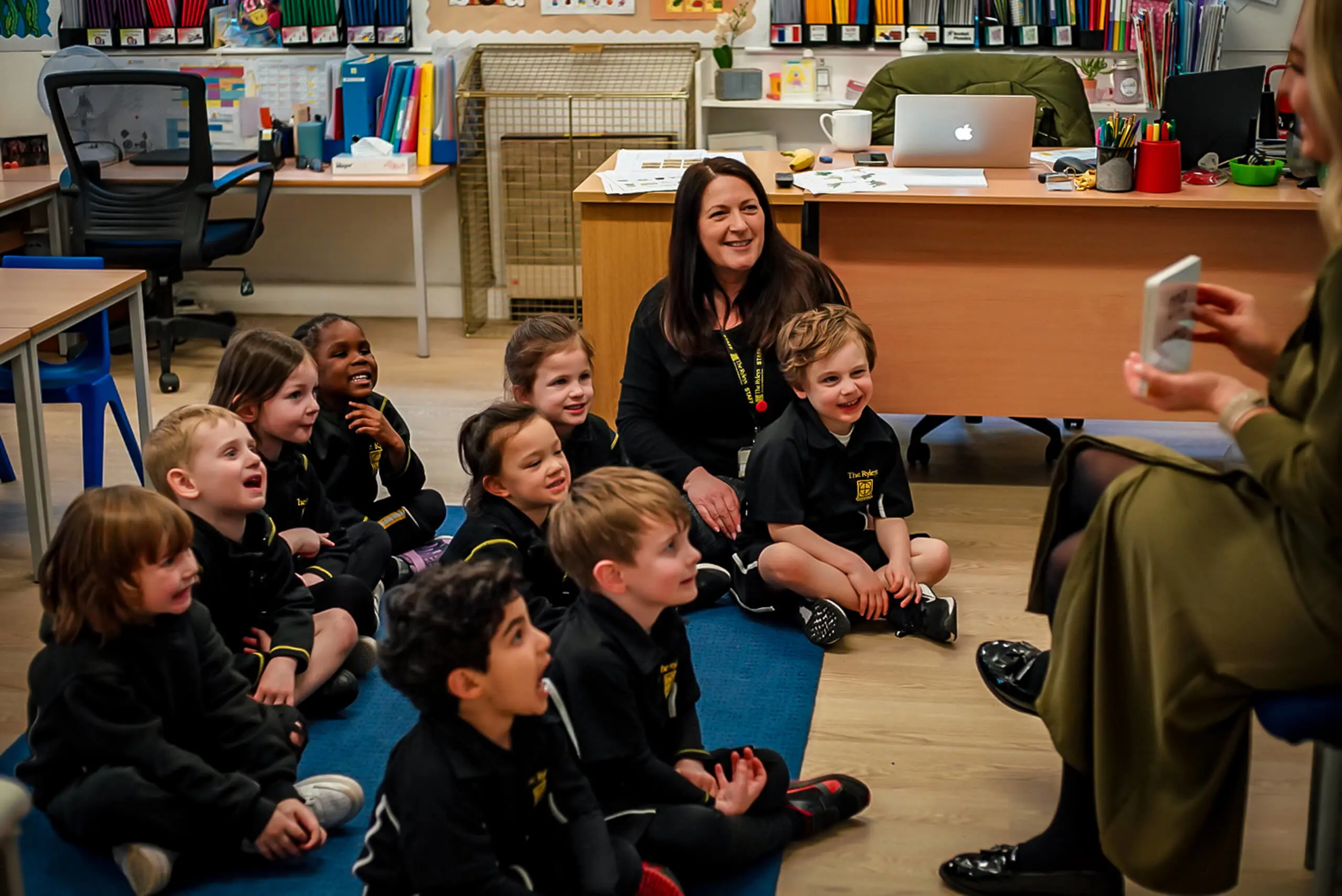 Pupils at The Ryleys School, a private prep school in Cheshire