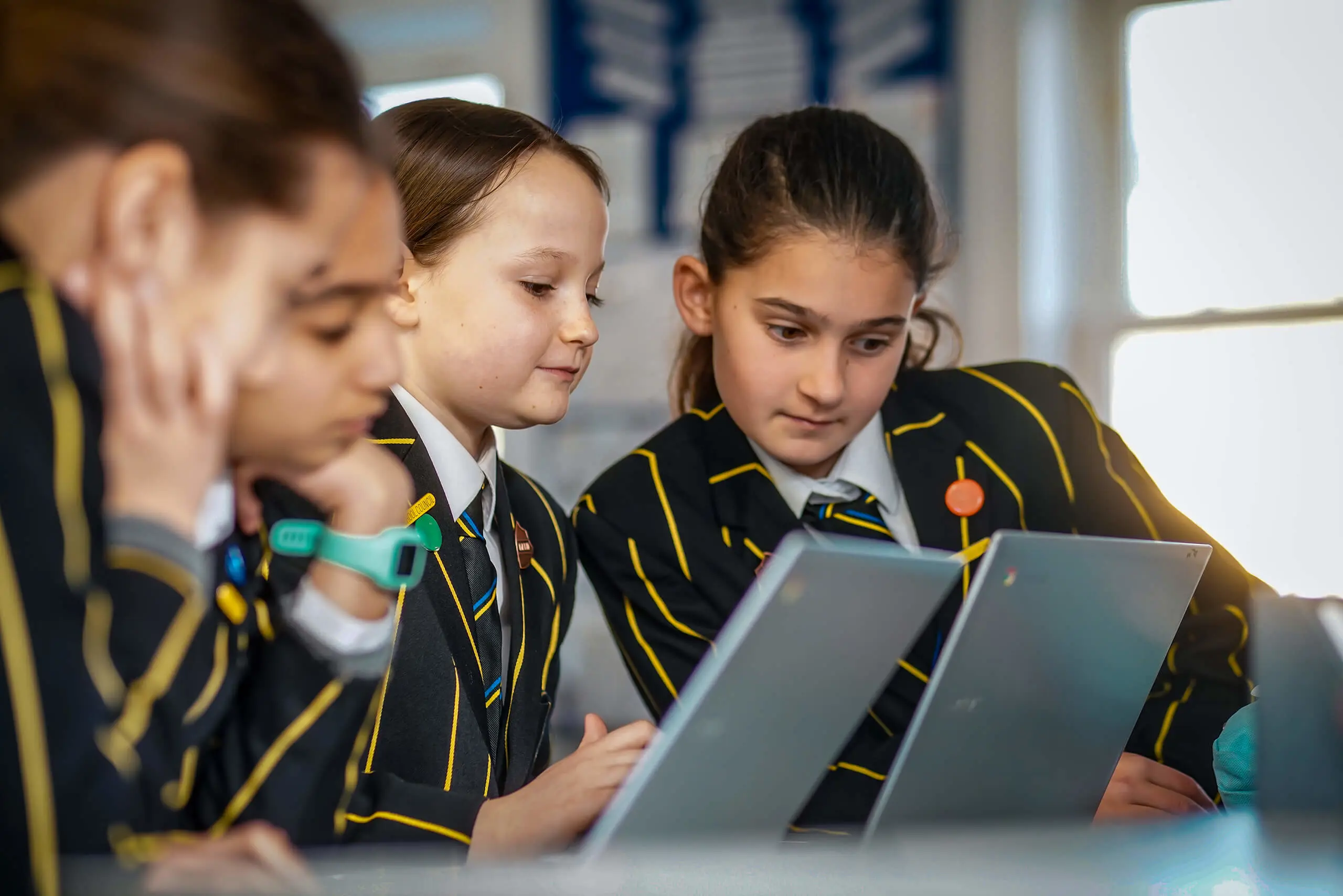 Pupils at The Ryleys School, a private prep school in Cheshire