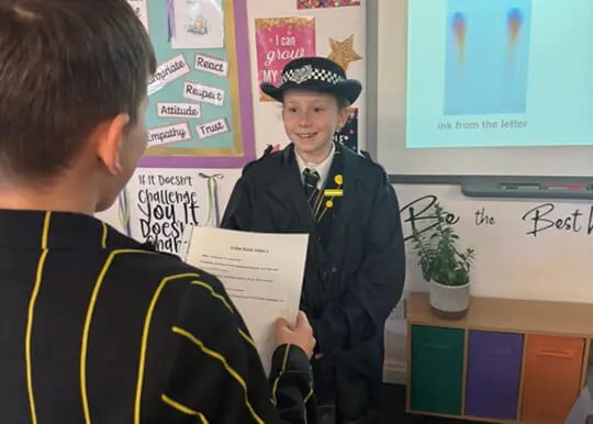 Inspiring Young Minds with Crime Scene Investigation learning at The Ryleys School, a prep school in Cheshire