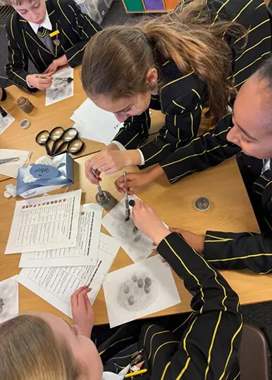 Inspiring Young Minds with Crime Scene Investigation learning at The Ryleys School, a prep school in Cheshire