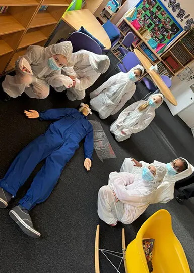 Inspiring Young Minds with Crime Scene Investigation learning at The Ryleys School, a prep school in Cheshire