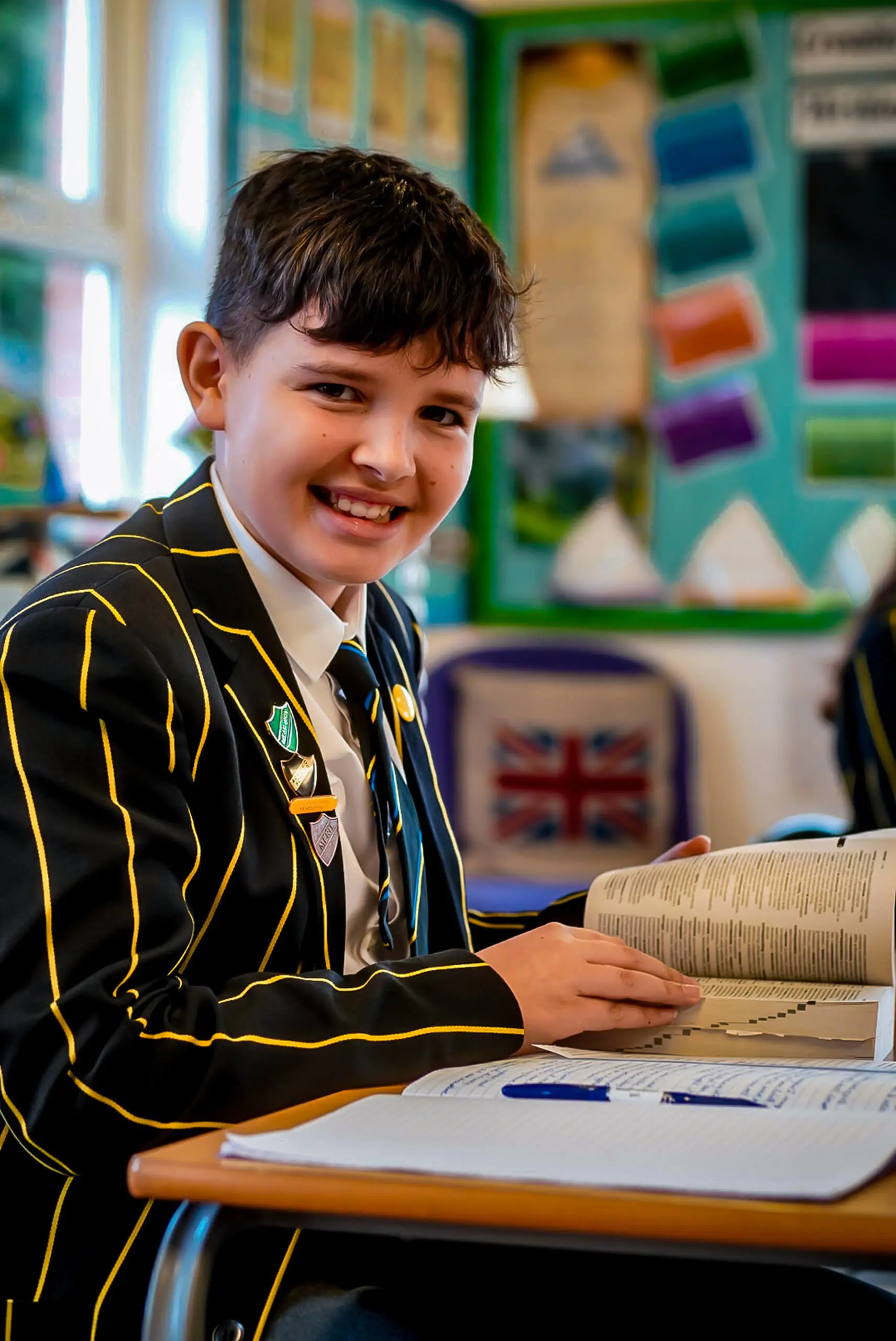 Pupils working in class at The Ryleys School, a private Prep School in Alderley Edge, Cheshire