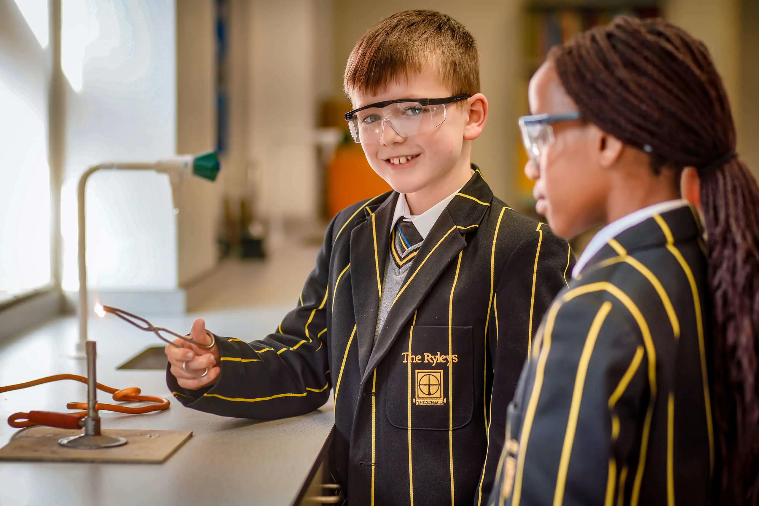 Pupils working in class at The Ryleys School, a private Prep School in Alderley Edge, Cheshire