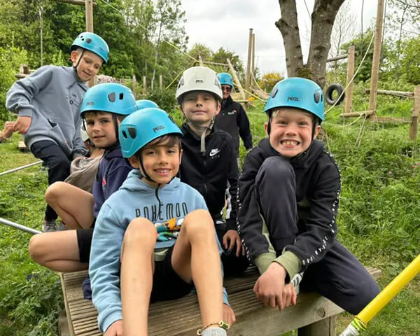 Pupils from The Ryleys School, a private prep school in ALderley Edge, Cheshire, on the Mount Cook Residential Trip