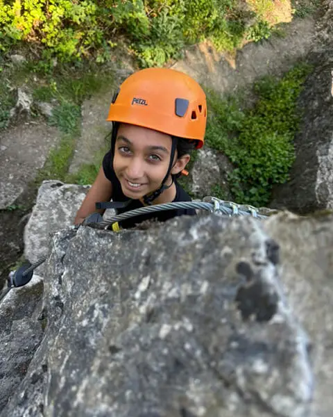 Pupils from The Ryleys School, a private prep school in ALderley Edge, Cheshire, on the Mount Cook Residential Trip