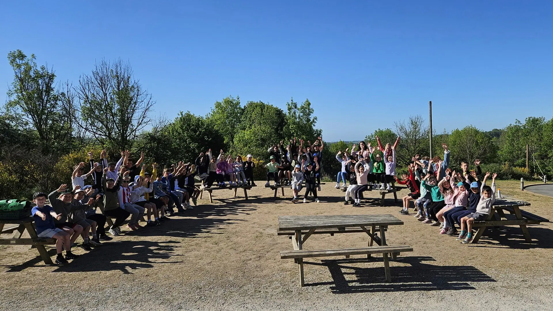 Pupils from The Ryleys School, a private prep school in ALderley Edge, Cheshire, on the Mount Cook Residential Trip