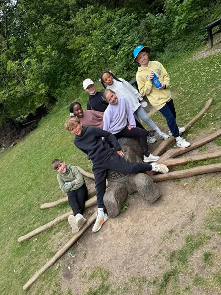 Pupils from The Ryleys School, a private prep school in ALderley Edge, Cheshire, on the Mount Cook Residential Trip