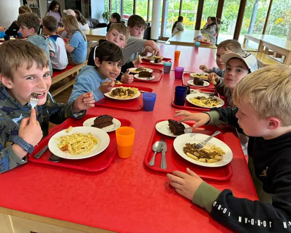 Pupils from The Ryleys School, a private prep school in ALderley Edge, Cheshire, on the Mount Cook Residential Trip