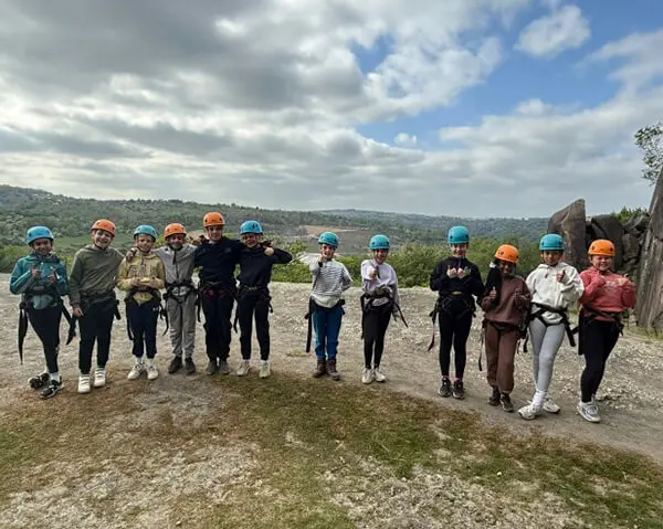 Pupils from The Ryleys School, a private prep school in ALderley Edge, Cheshire, on the Mount Cook Residential Trip