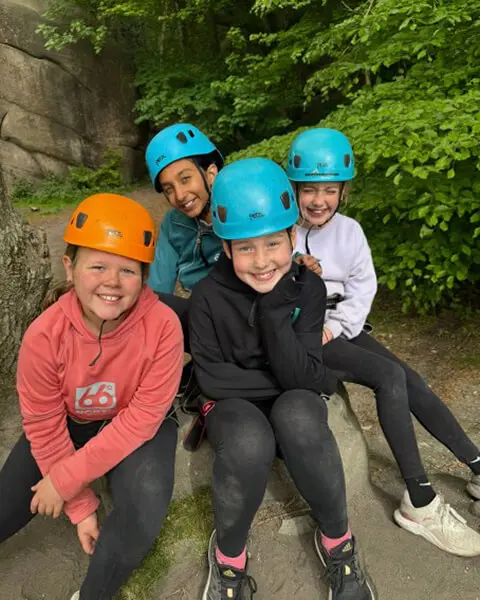 Pupils from The Ryleys School, a private prep school in ALderley Edge, Cheshire, on the Mount Cook Residential Trip