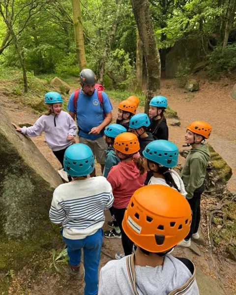 Pupils from The Ryleys School, a private prep school in ALderley Edge, Cheshire, on the Mount Cook Residential Trip