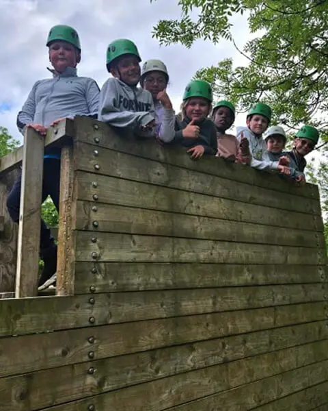 Pupils from The Ryleys School, a private prep school in ALderley Edge, Cheshire, on the Mount Cook Residential Trip