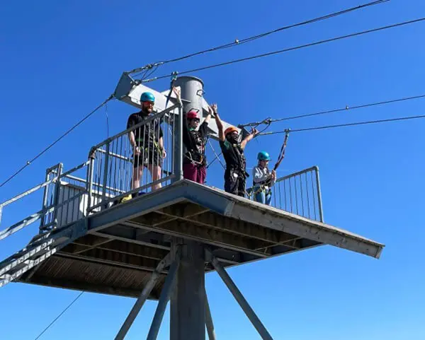 Pupils from The Ryleys School, a private prep school in ALderley Edge, Cheshire, on the Mount Cook Residential Trip