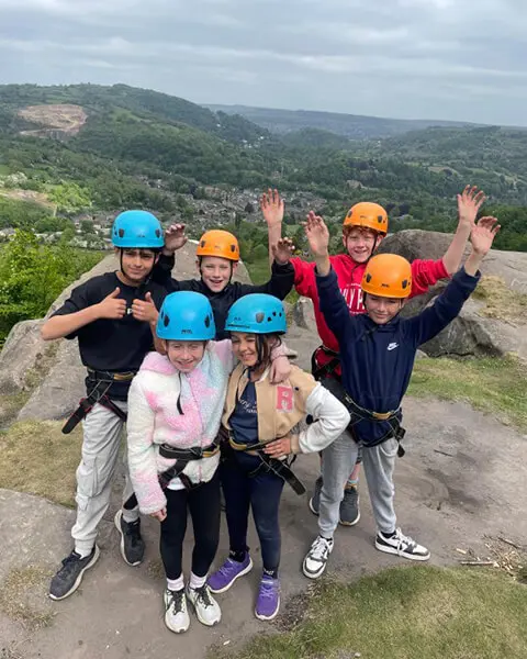 Pupils from The Ryleys School, a private prep school in ALderley Edge, Cheshire, on the Mount Cook Residential Trip