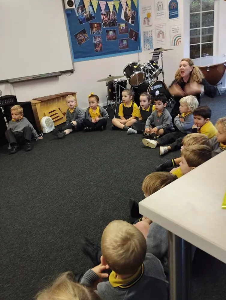 Music in Pre-Reception at The Ryleys School, a co-educational Private School in Cheshire