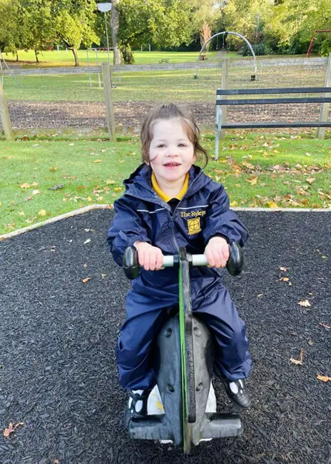 Pre-School pupils from The Ryleys School, a private school in Alderley Edge, enjoy a trip to the park