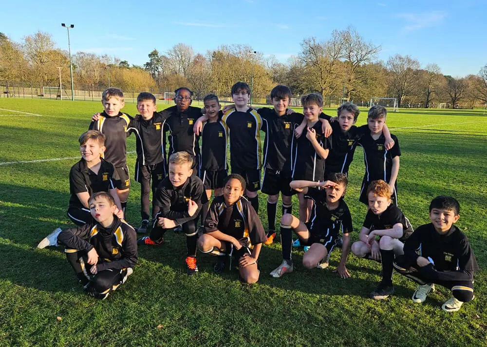 Pupils playing sports at The Ryleys School, a prep school near Cheadle Hulme