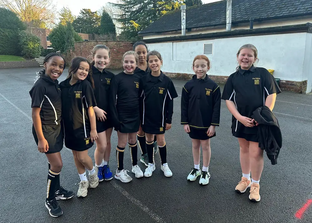 Pupils playing sports at The Ryleys School, a prep school near Cheadle Hulme