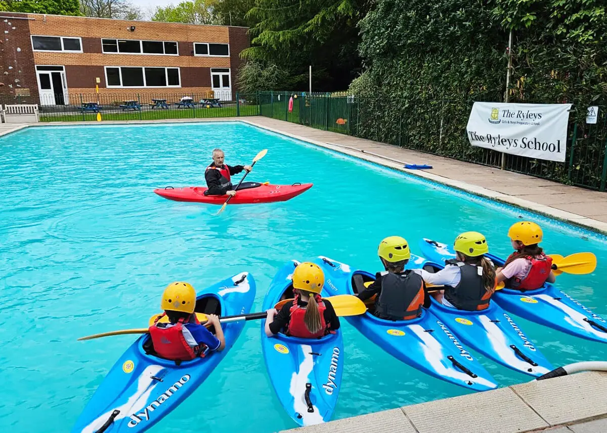 Swimming at The Ryleys School, a private school in Cheshire