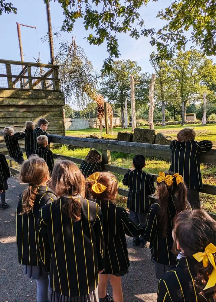 Pupils from The Ryleys School, a private school in Alderley Edge near Cheadle Hulme and Manchester, enjoyed a visit to Knowsley Safari Park