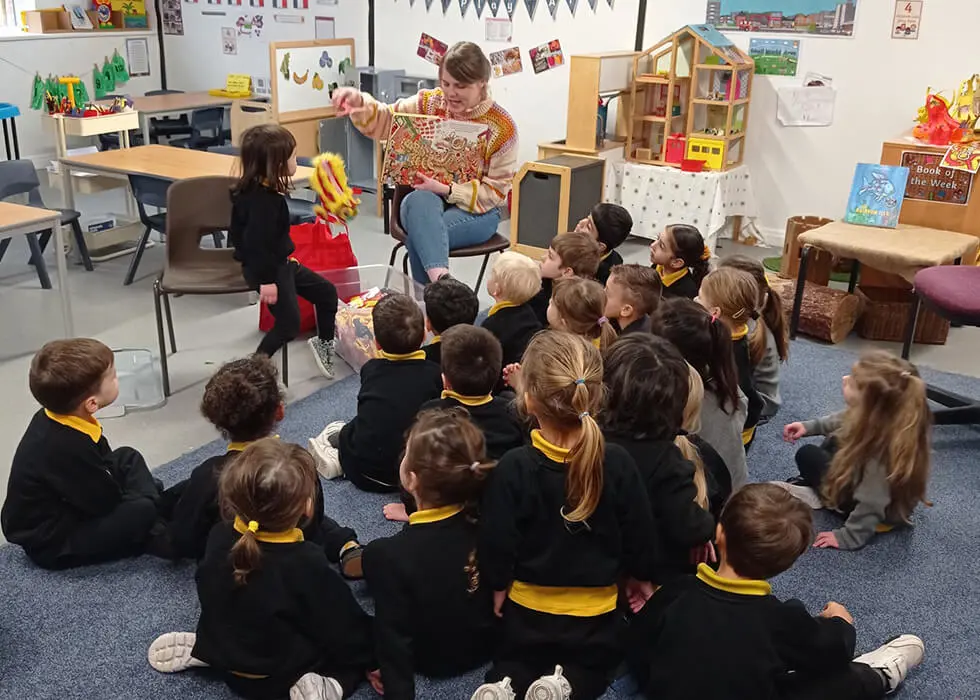 Year of the Dragon - Pre-Reception pupils at The Ryleys School, a private school in Cheshire, enjoyed learning about Chinese New Year